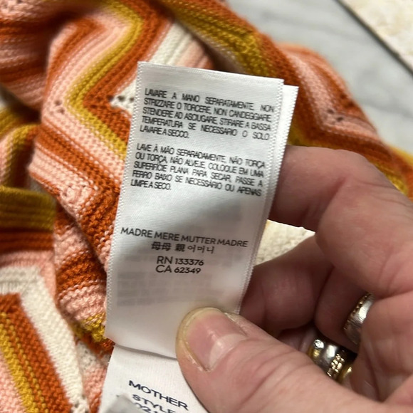 MOTHER The Cut It Out Knit Crochet Midi Skirt Size XS - Picture 11 of 16